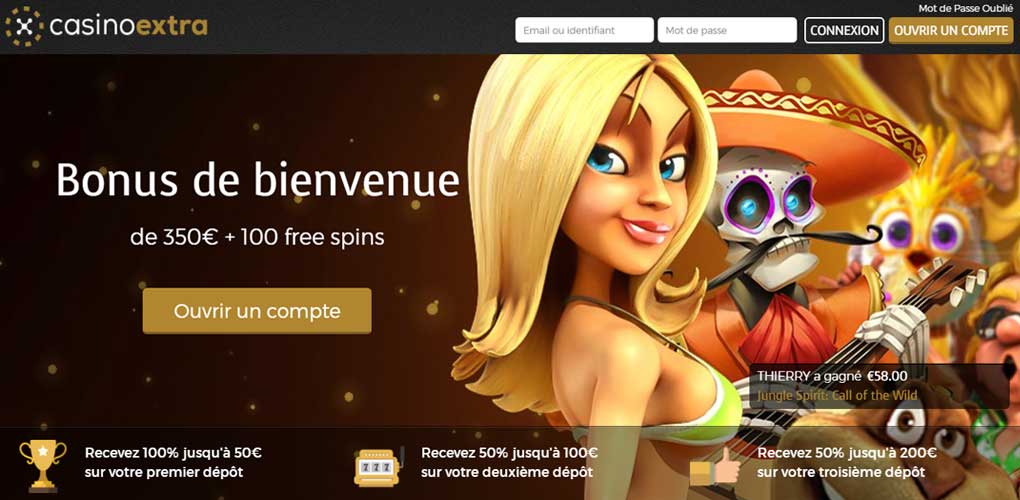 Casino Extra, un excellent choix de jeux et de nombreux avantages